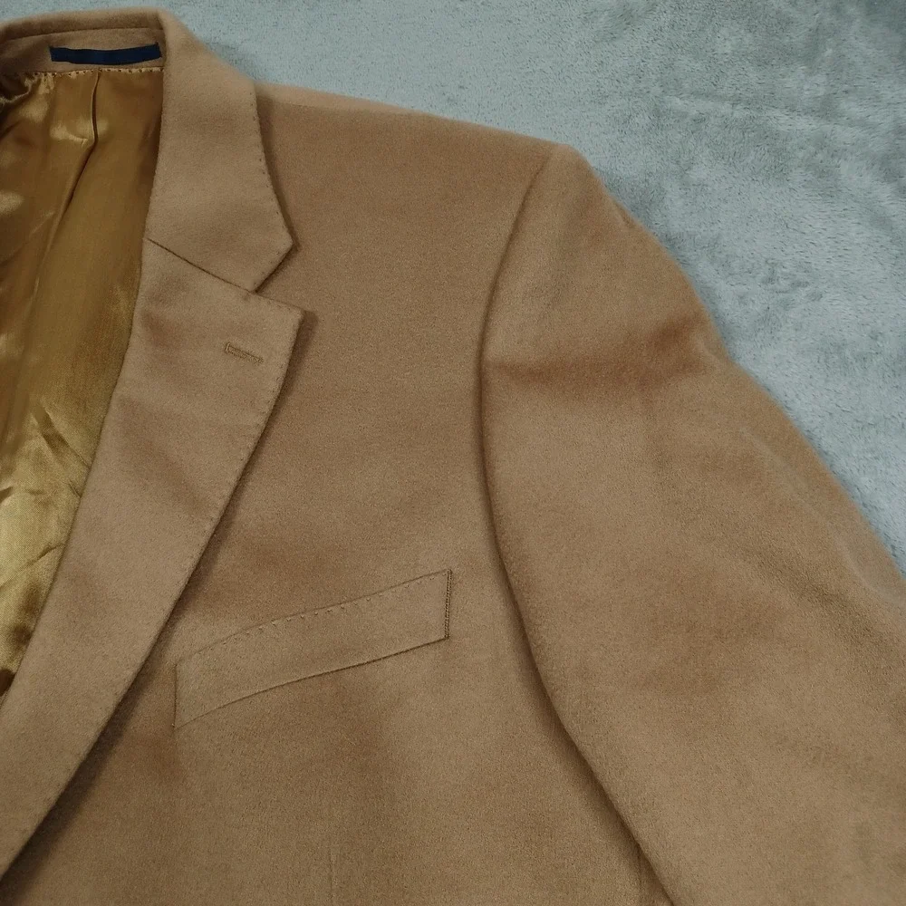Eduard Dressler Blazer Mens 54‎ brown Cashmere Pockets Loro Piana